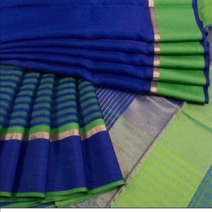 Hand Made Silk Cotton Saree